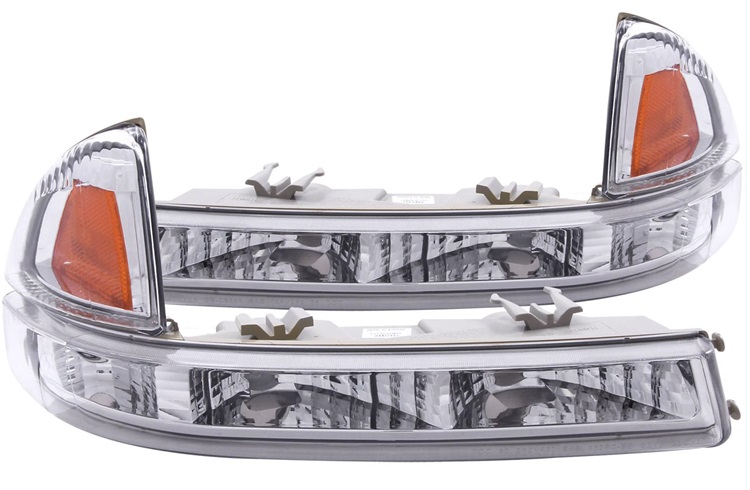 ANZO Chrome Housing Clear Corners 97-04 Dakota, 98-03 Durango